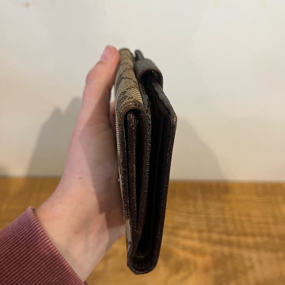 GUCCI Authentic‎ monogram compact wallet bifold with coin pouch EUC - Picture 13 of 16